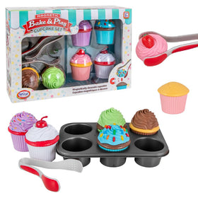Popular Playthings magnetic bake cupcakes set cups encourages pretend play and enhances fine motor skills.