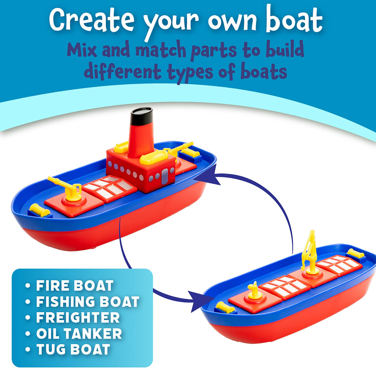 Popular Playthings magnetic build-a-boat age-3-plus suitable for early STEM-like exploration