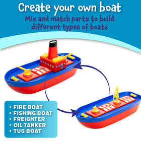 Popular Playthings magnetic build-a-boat age-3-plus suitable for early STEM-like exploration