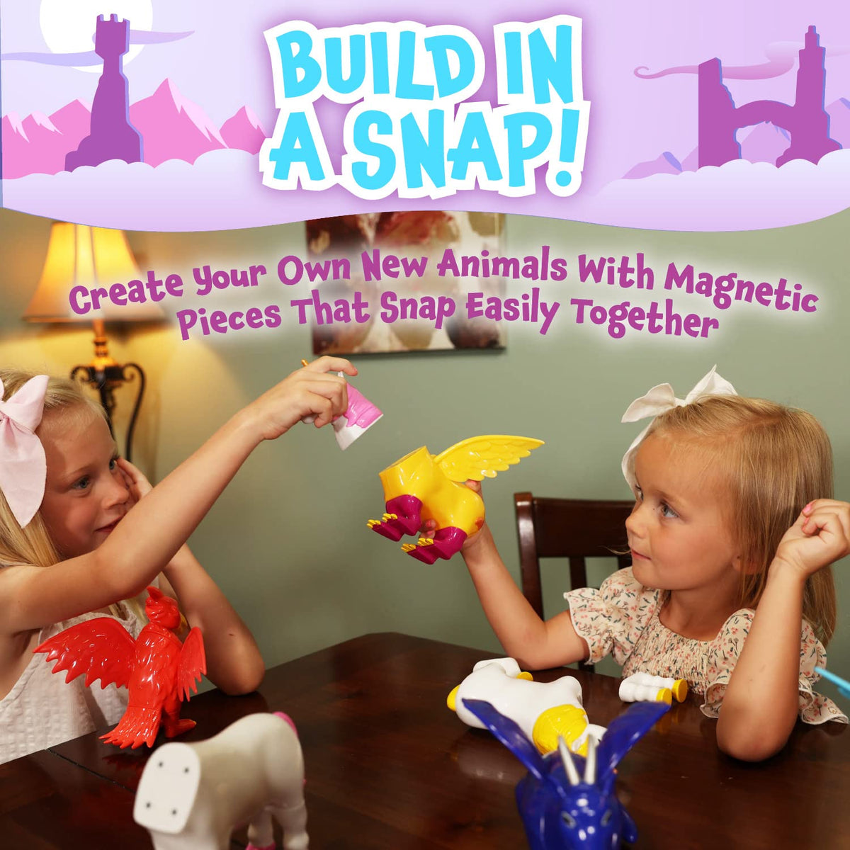 POPULAR PLAYTHINGS Magnetic locking system keeps magnets safe and pieces durable.