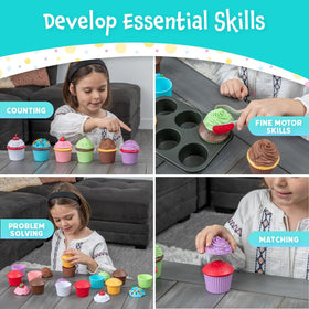 Popular Playthings magnetic tongs aid precise scooping and cooperative play.