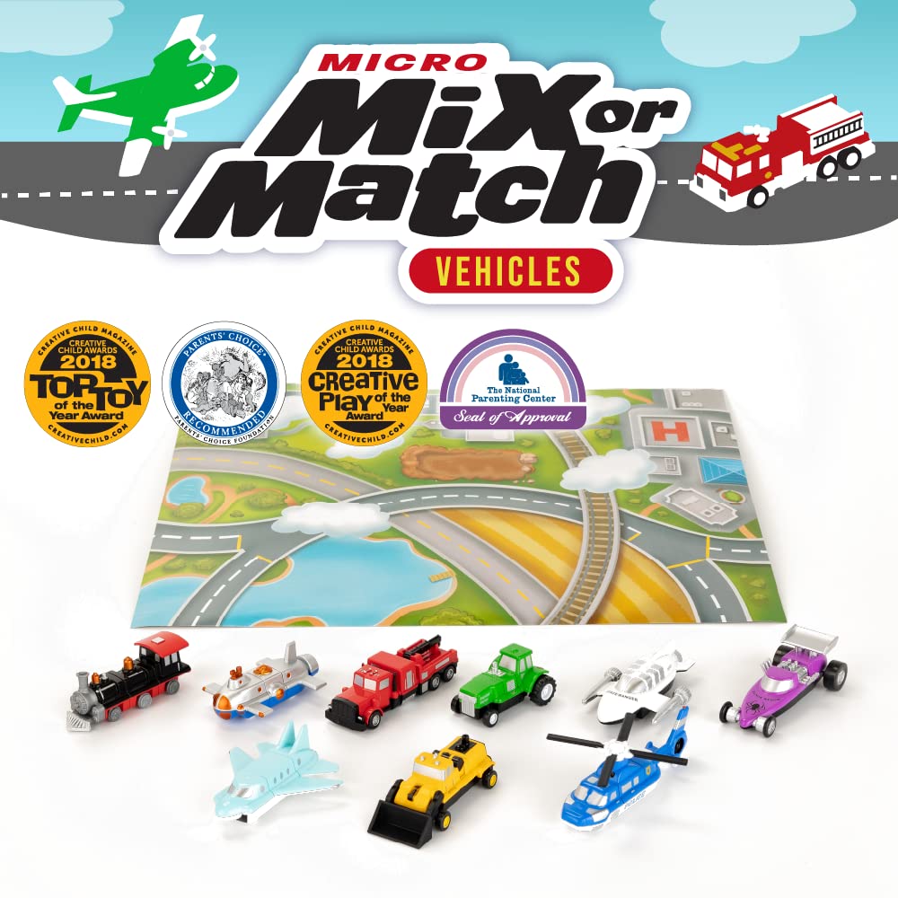 Popular Playthings magnetic pickup truck for mix-and-match adventures and building
