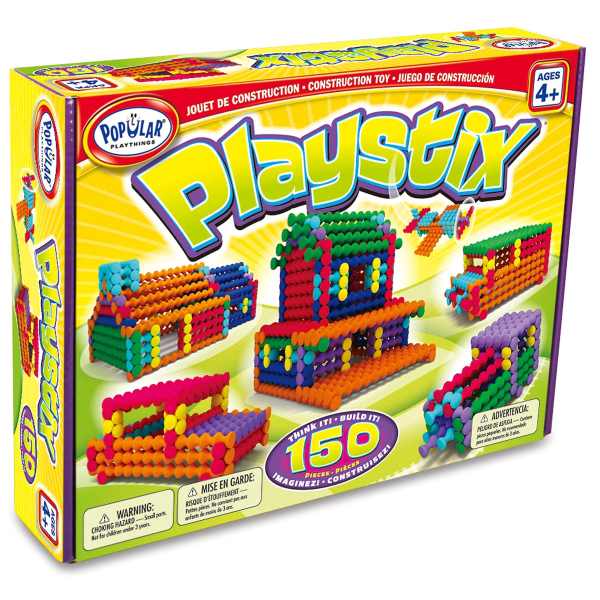 Popular Playthings Playstix idea booklet inspires guided and imaginative building sessions.