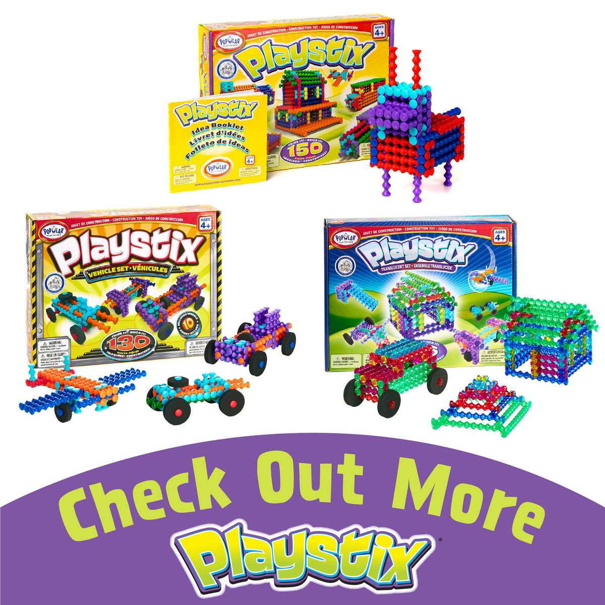 Popular Playthings Playstix STEM learning kit promotes fine motor skill development