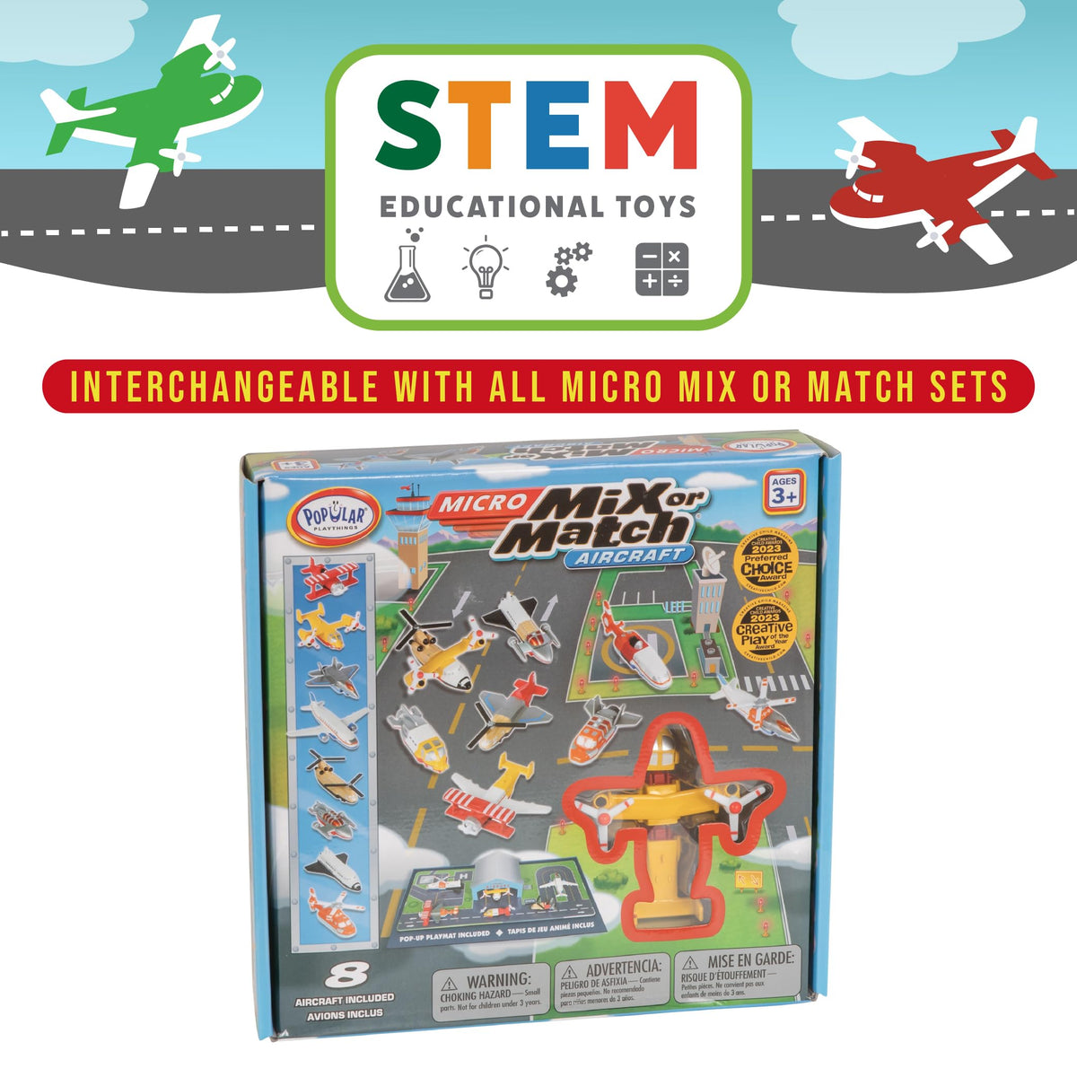 Popular Playthings toddler-friendly pieces fit small hands for easy building and exploration.