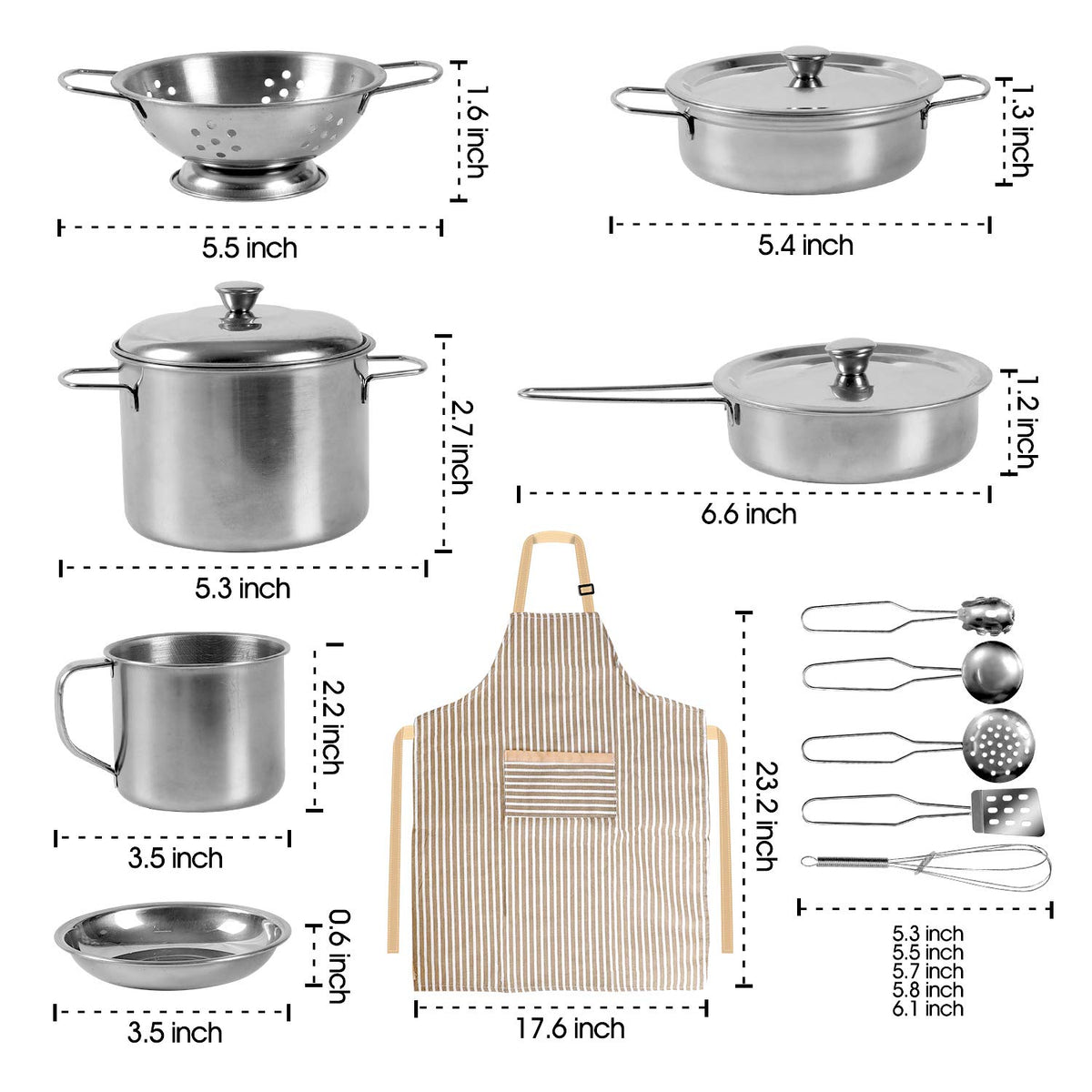 POPUTOY play kitchen accessories showcasing safe materials for kids