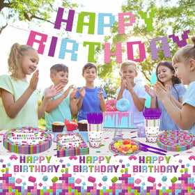 Poqirzan building blocks napkins add fun print and mess-friendly convenience.