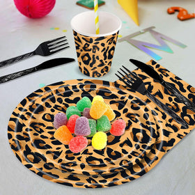 Poqirzan leopard napkins deliver quick cleanup with jungle vibe.