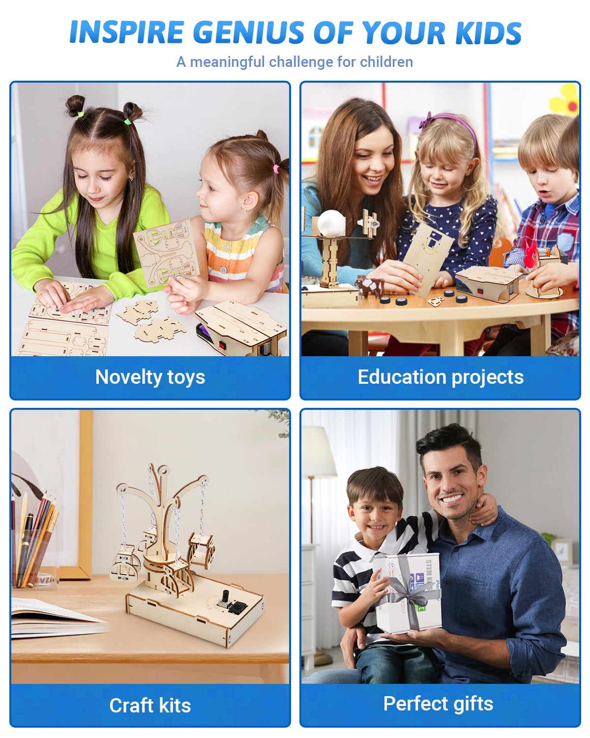 Children decorating and personalizing Poraxy creations during play