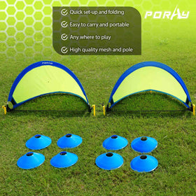 Carrying bag with folded Porayhut goals for easy transport.