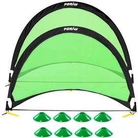 Porayhut pop-up soccer goal setup for quick backyard practice.