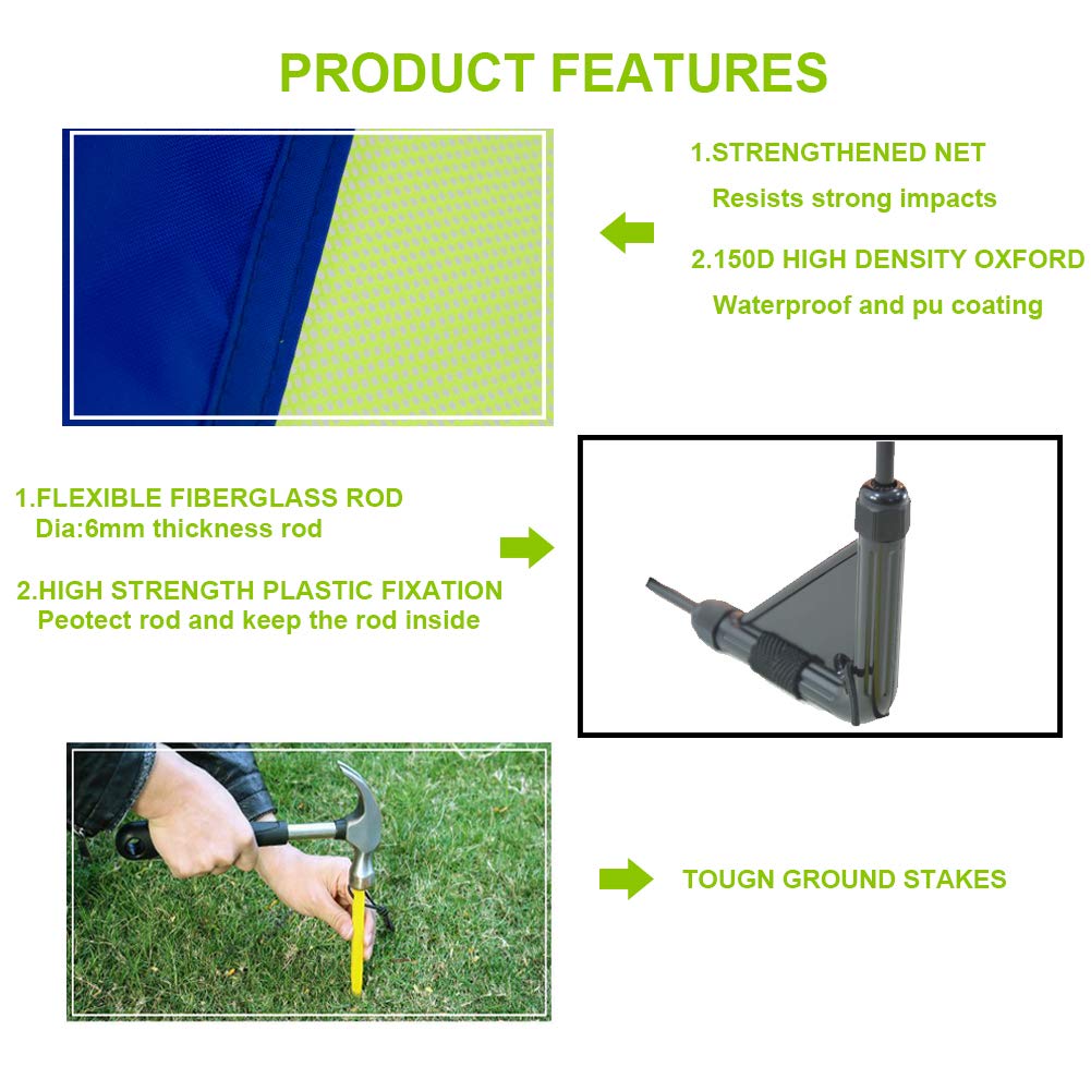Porayhut waterproof netting resists wear during outdoor play.