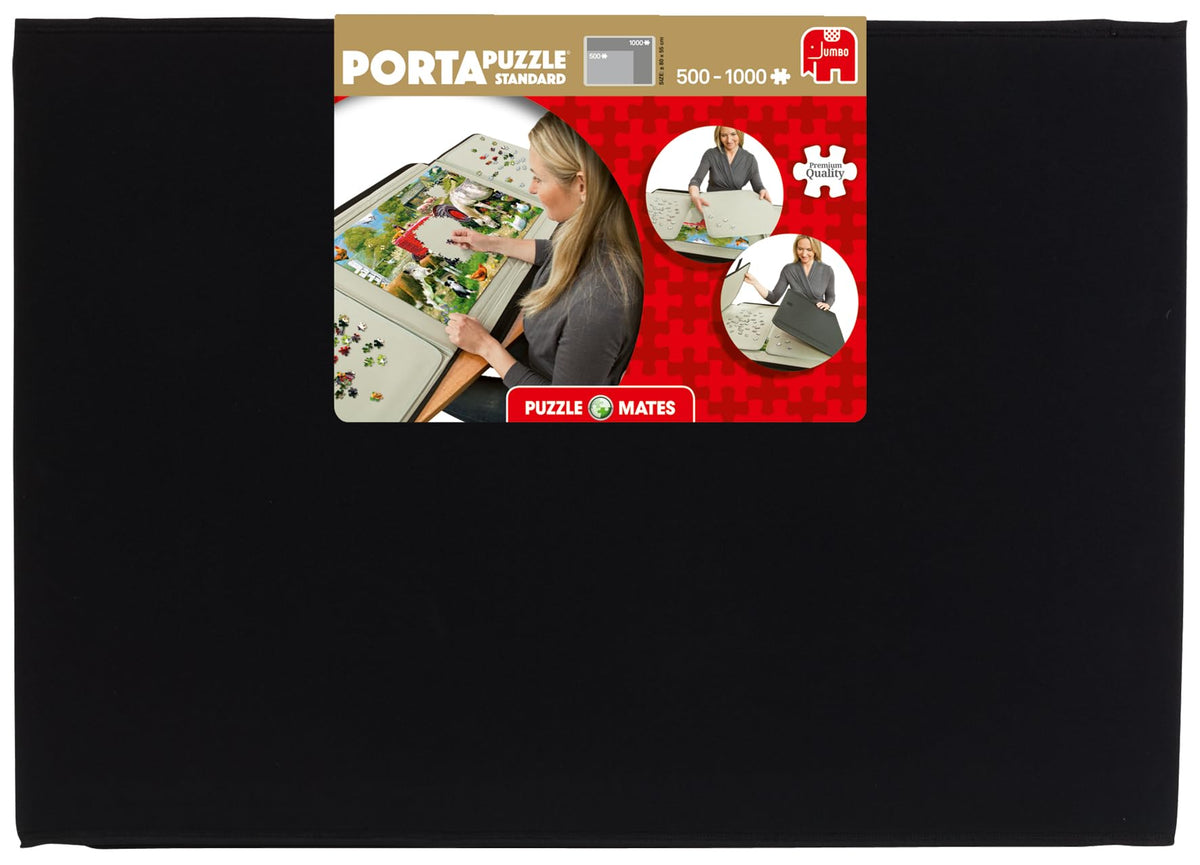 Portapuzzle folding sides provide extra space to sort pieces