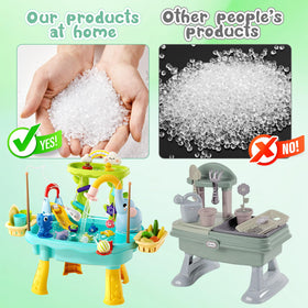 Poruary electric water pump powers realistic water flow for engaging play experiences.