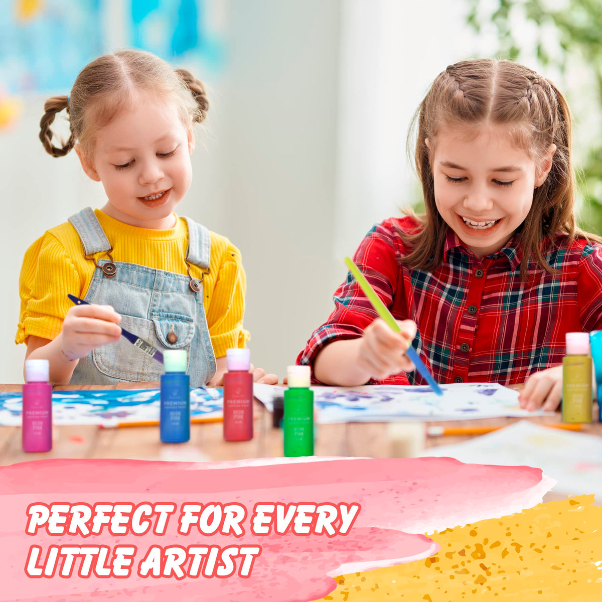 Positive Art glow-in-the-dark tempera paints for nighttime crafts.