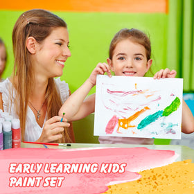 Positive Art non-toxic, washable tempera paints for safe, easy cleanup.