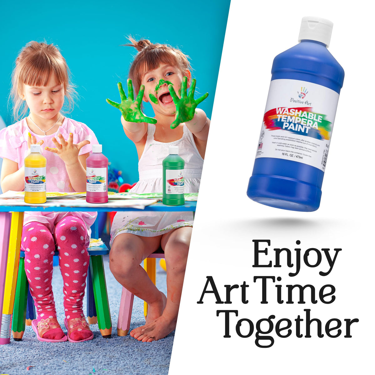 Positive Art red bottle for easy cleanup after painting