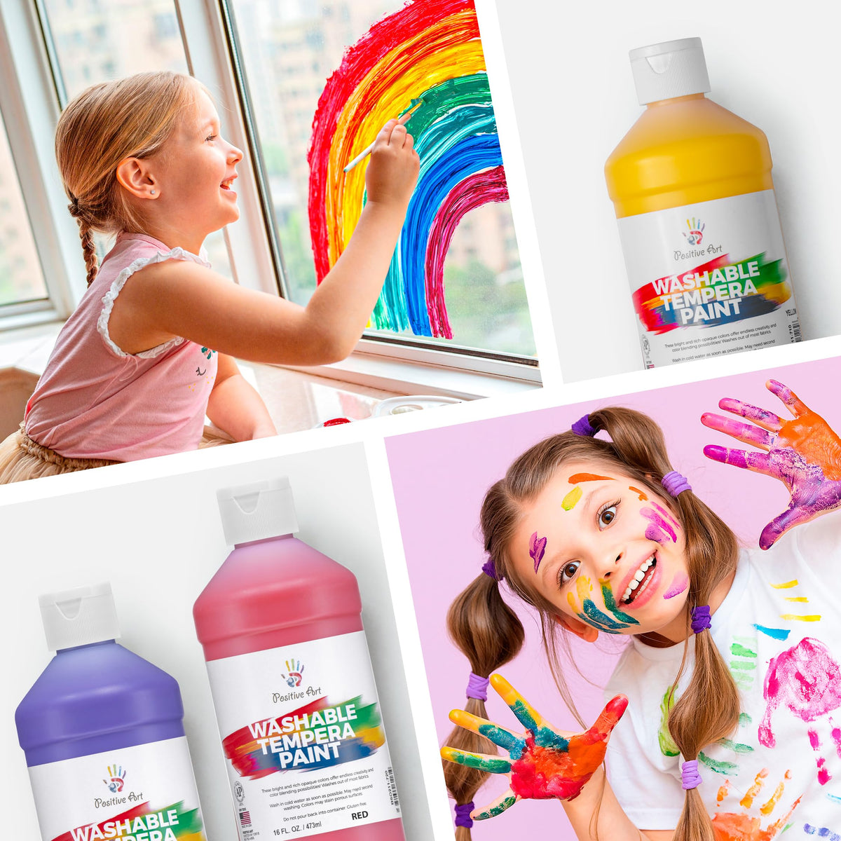 Positive Art yellow bottle with high visibility color in classroom
