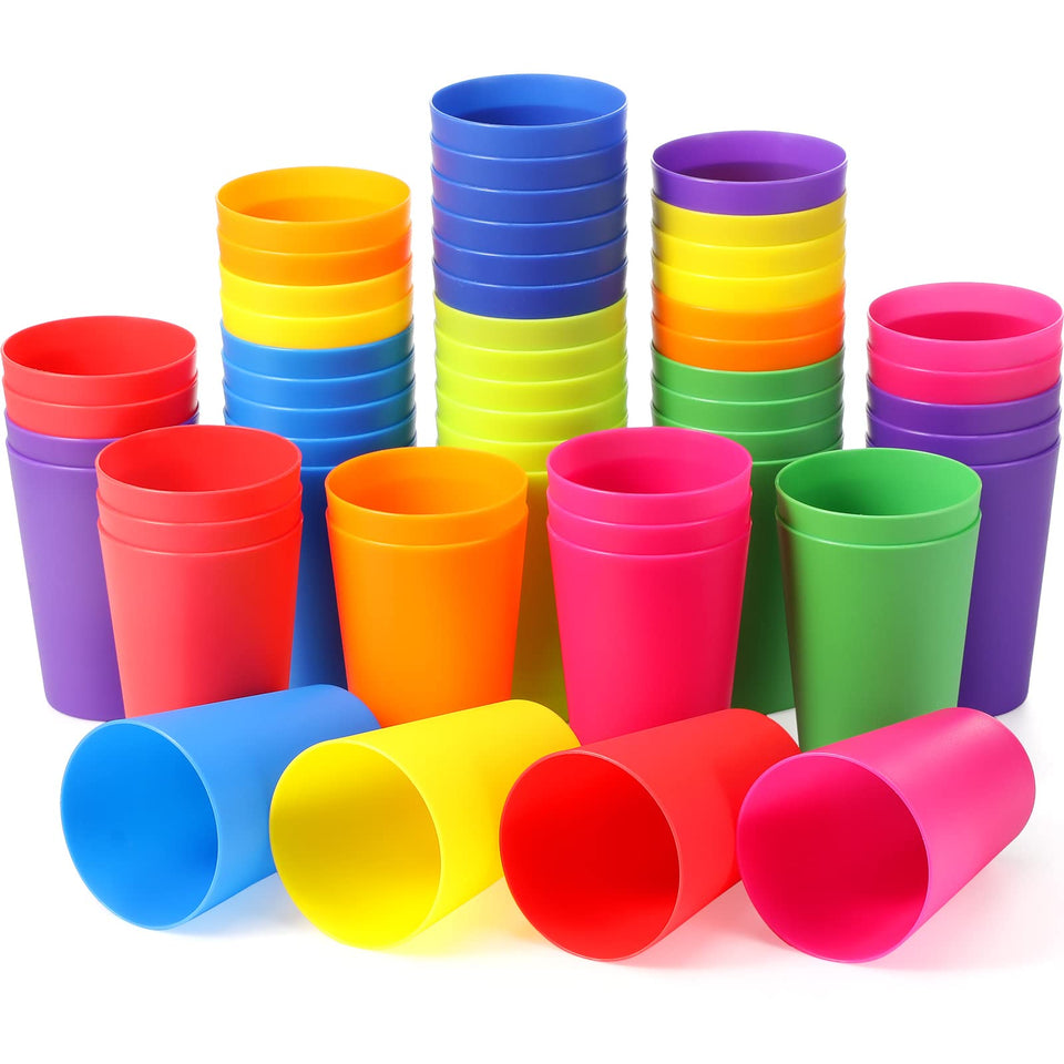 Potchen 54-piece colorful cups for daily use and parties.