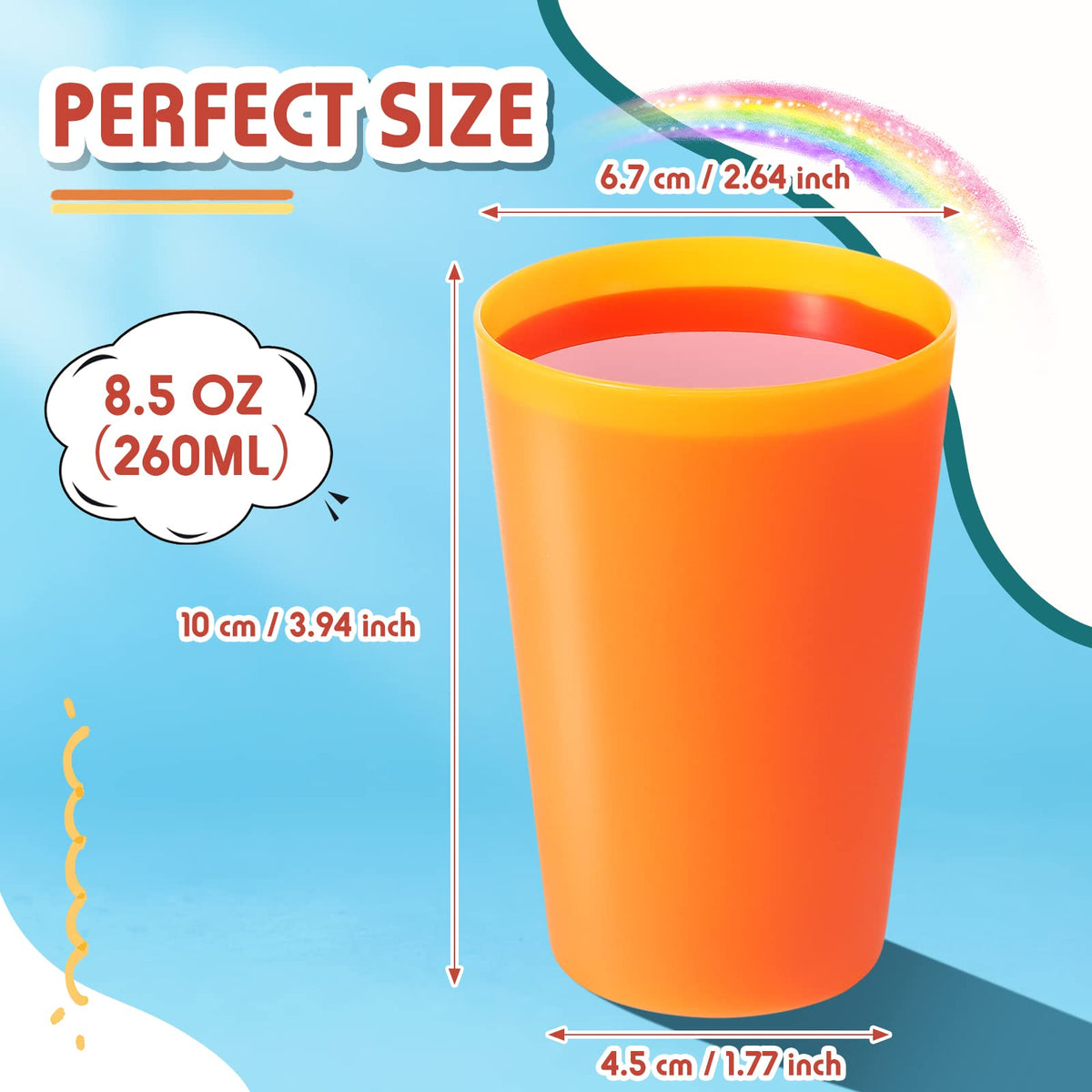 Potchen odorless BPA-free cups designed for kid-friendly beverage moments.