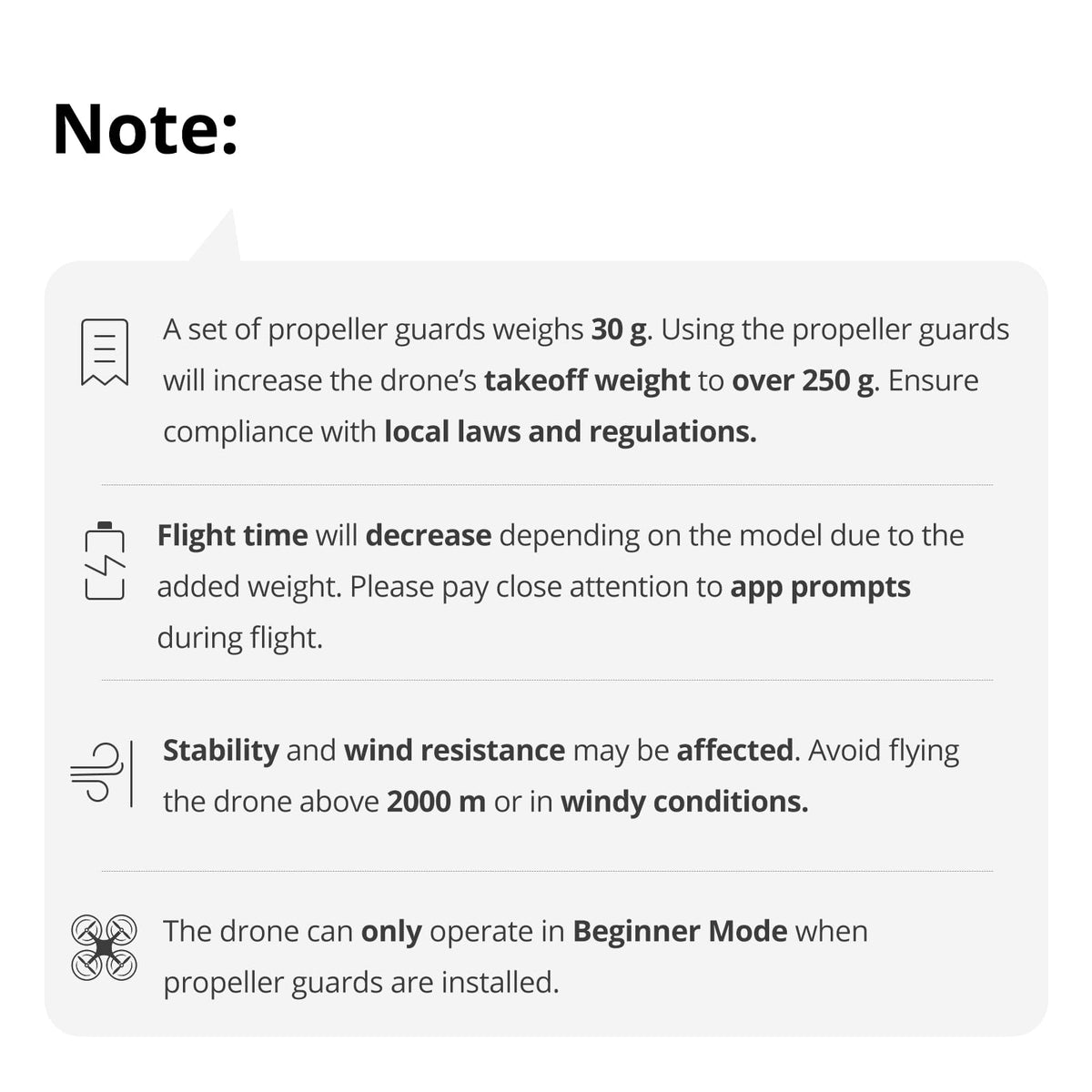 Potensic 360° guard top-down view highlights a lightweight 30 g set.