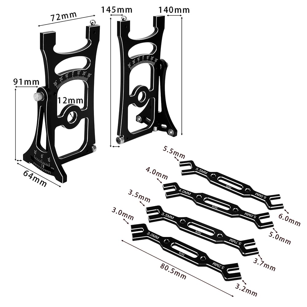 Pothyes durable metal-plastic construction for regular RC maintenance.