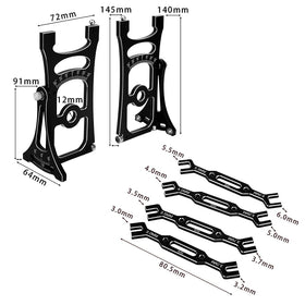 Pothyes durable metal-plastic construction for regular RC maintenance.