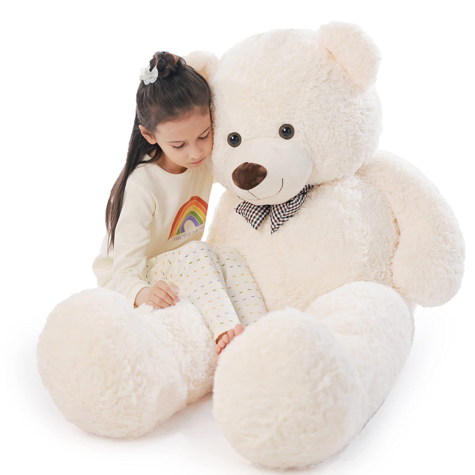 Poutmac 47-inch teddy bear, front view, ideal cuddle companion