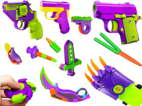Poveyan 12-piece fidget gun toys set for portable sensory play and focus.