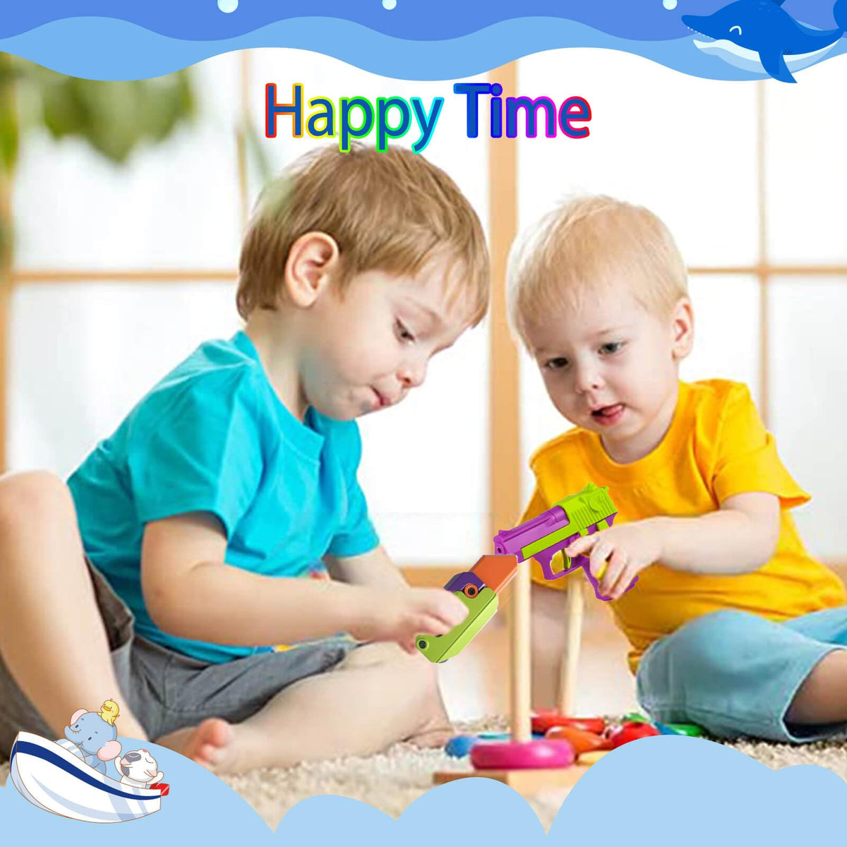 Poveyan smooth-edge plastic fidget toy designed for comfortable handling.