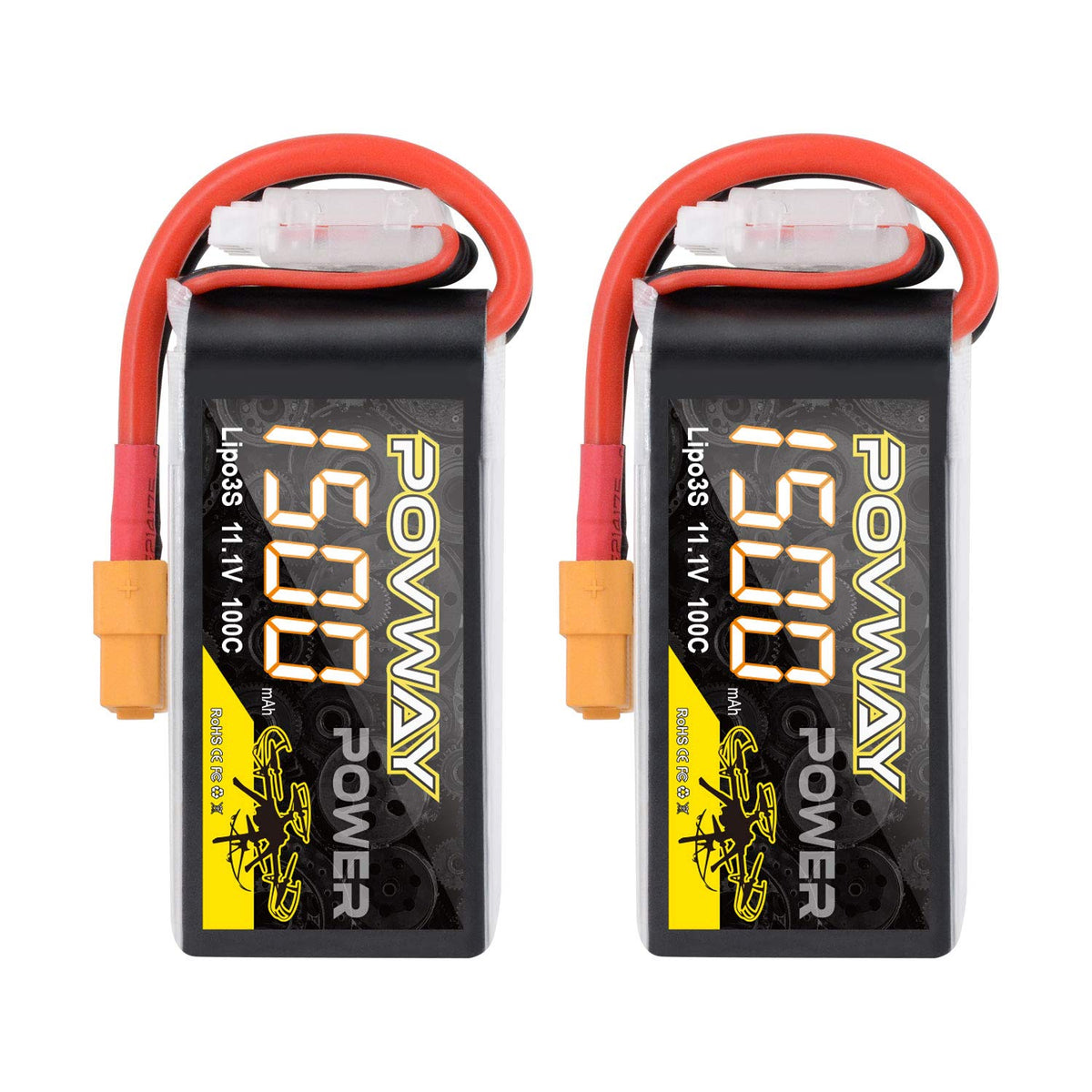 POVWAY 1500mAh 3S battery with XT60 connector for FPV drones