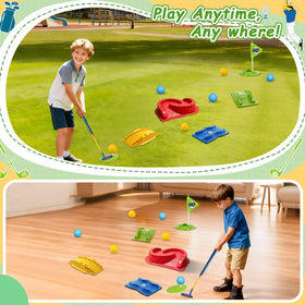 POWCAVA Kids Golf Set golf balls encourage playful, repeated swings