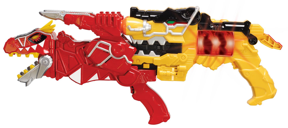 Power Rangers Dino Super Charge Morpher Blaster: T-Rex Morphed action sparks pretend battles.