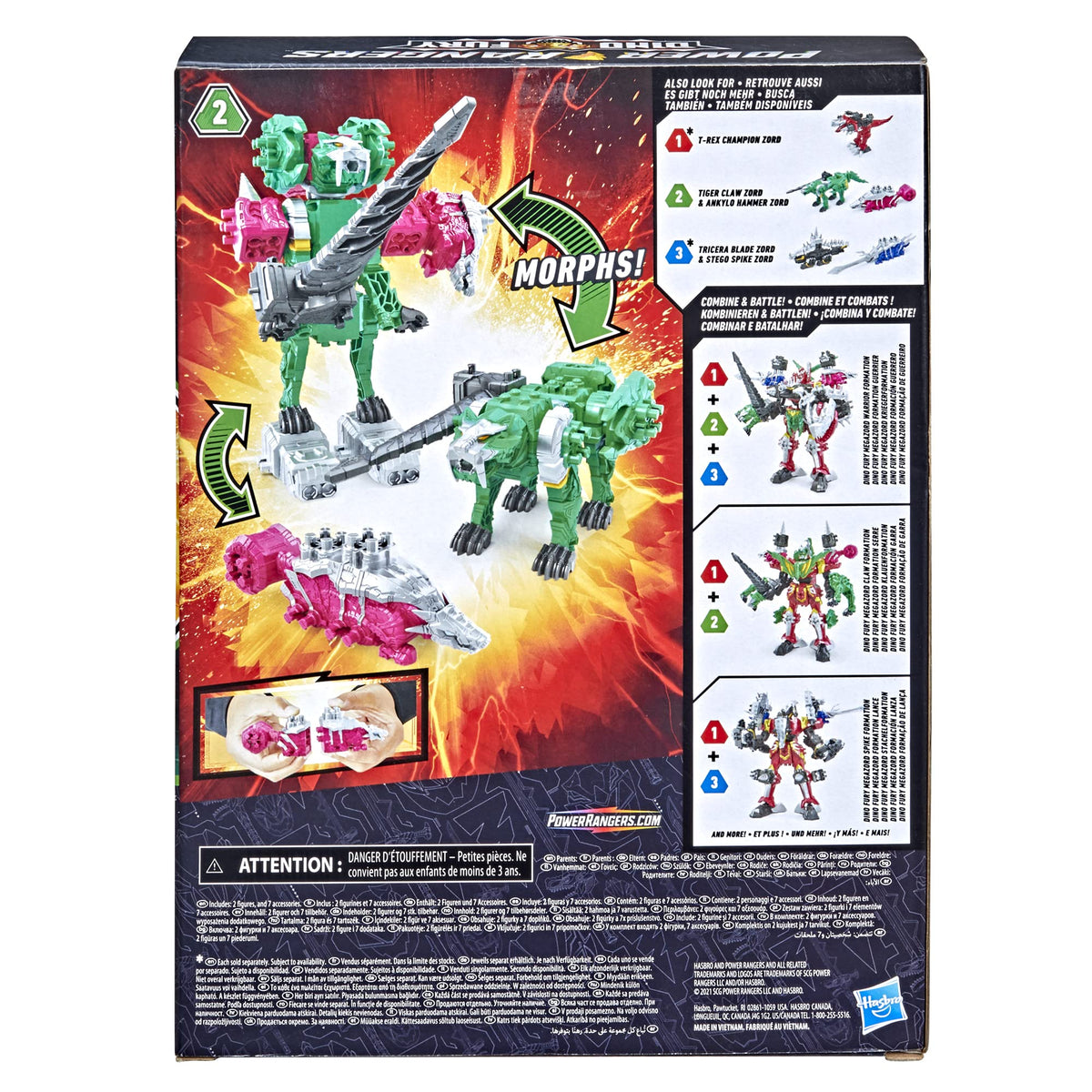 Kids connect Zords to create Dino Fury Megazord adventures