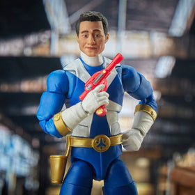 Rescue blaster accessory included with Blue Ranger figure for action-ready scenes.