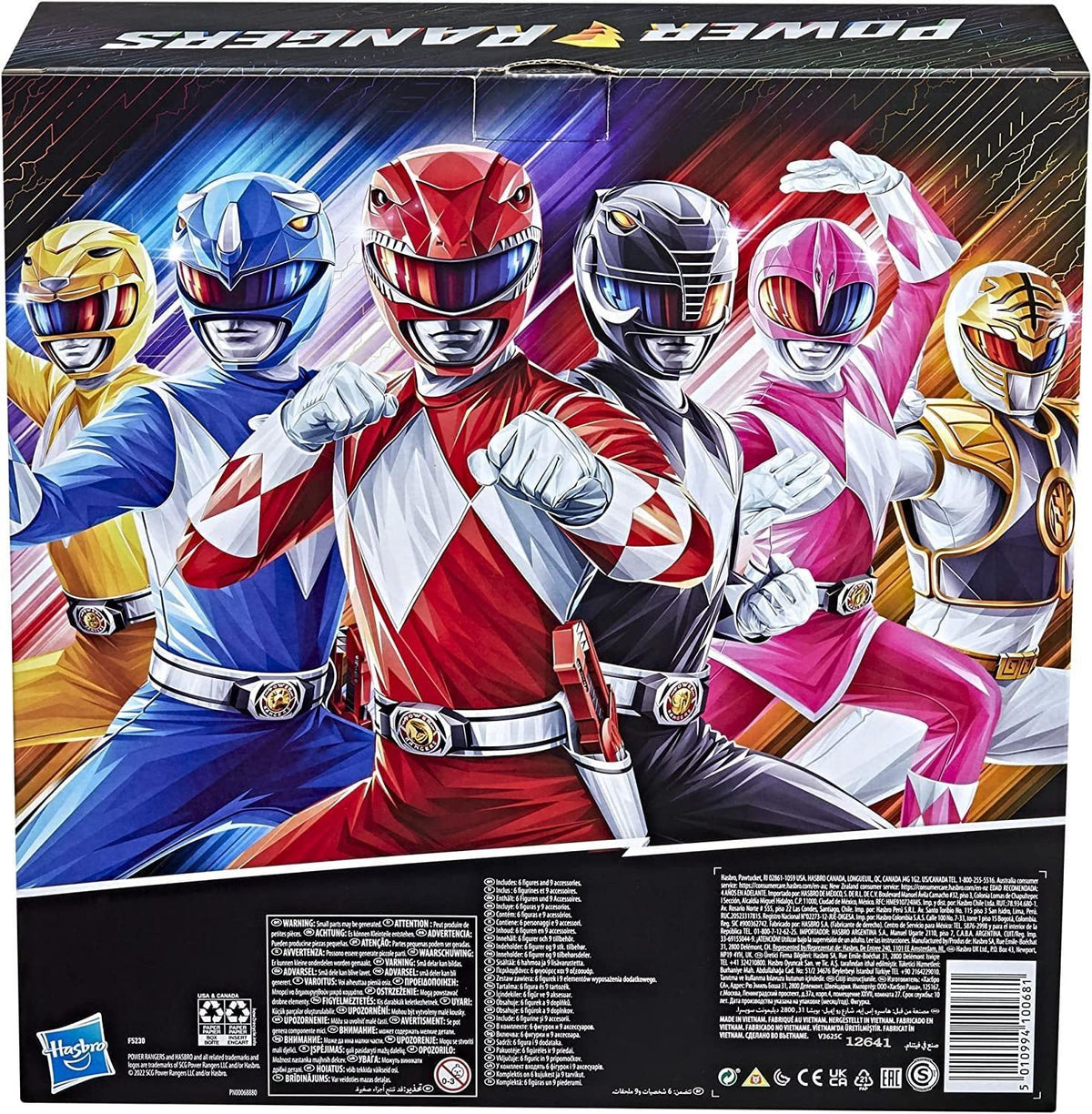 Power Rangers Mighty Morphin accessories pack with nine items to expand play.