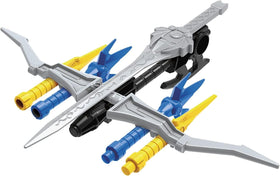 Power Rangers Mighty Morphin Blue Ranger figure with gear for team-based adventures.