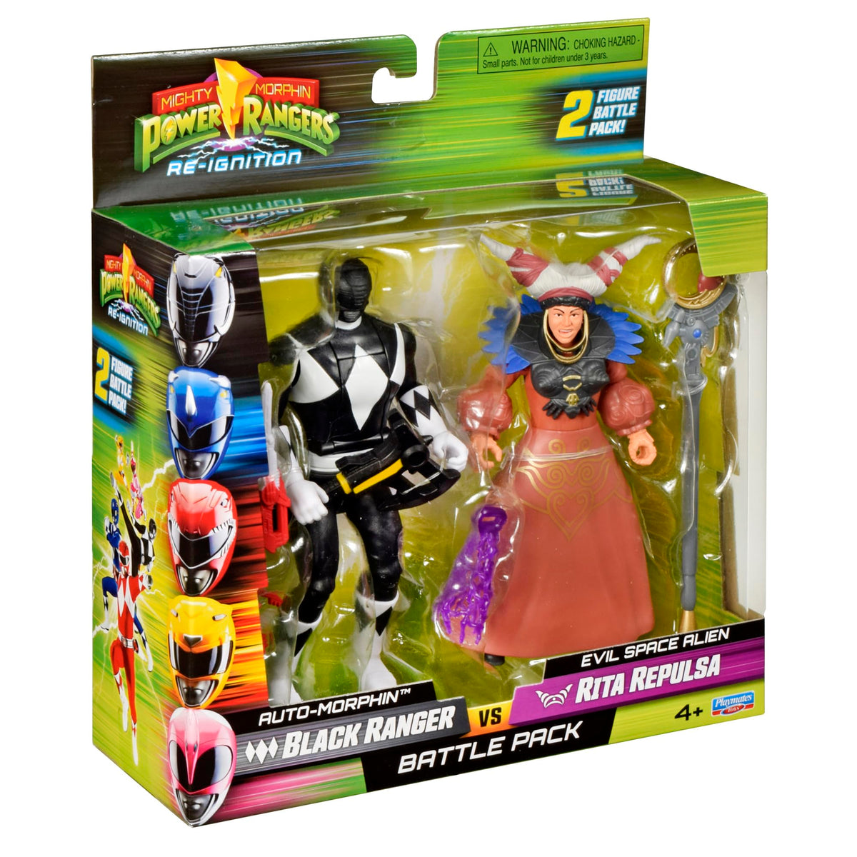 Power Rangers Mighty Morphin collect-them-all Playmates launch-ready for nostalgic play.