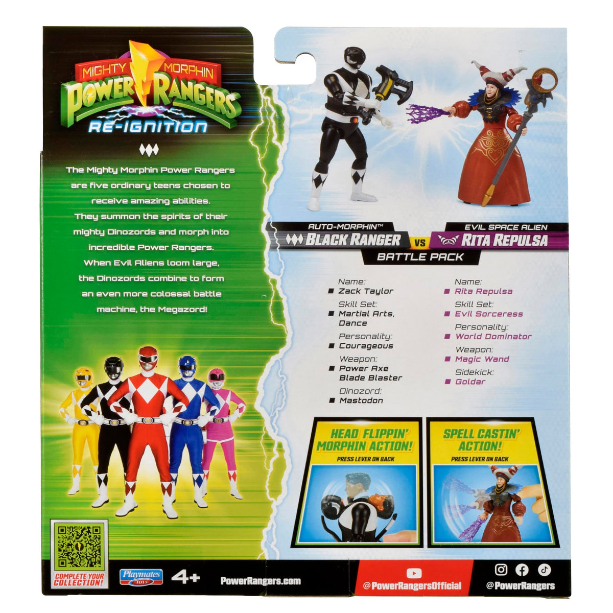 Power Rangers Re-Ignition brand packaging imagery inviting display and gifting.