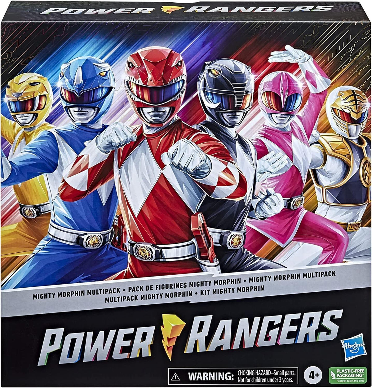 Power Rangers Mighty Morphin Yellow Ranger figure with accessories for sunny action.