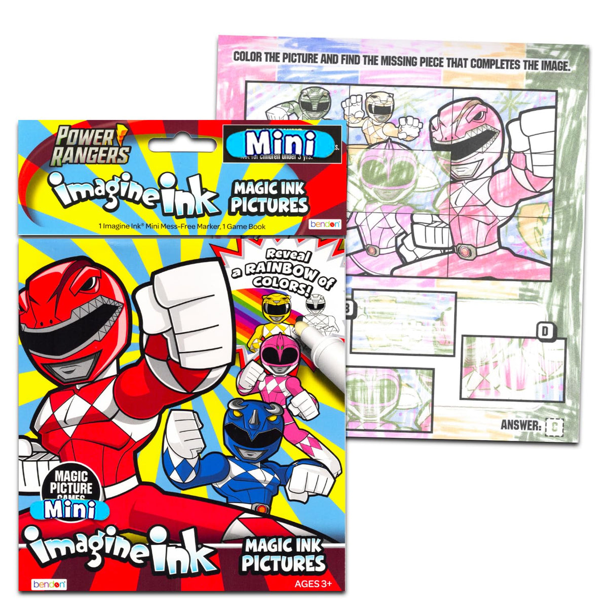 Officially licensed Power Rangers products display for shoppers.