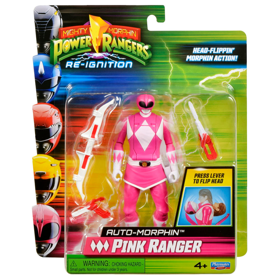 Power Rangers Pink Ranger 6-inch figure in dynamic pose for display and play.
