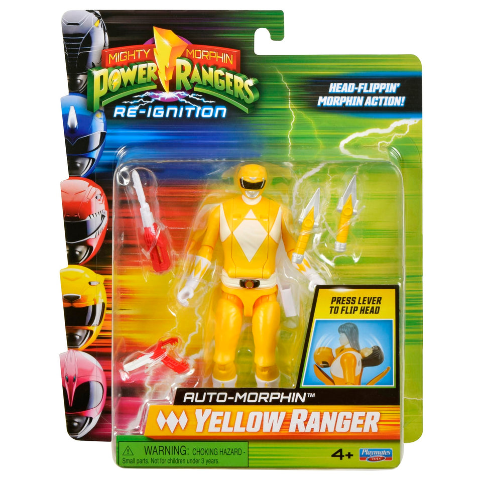 Power Rangers Re-Ignition Yellow Ranger 6-inch figure ready for display and action-packed pretend play.