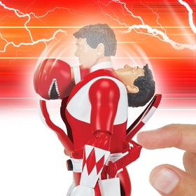 Power Rangers Red Ranger action figure packaging showcases collectible value and gift-ready presentation.