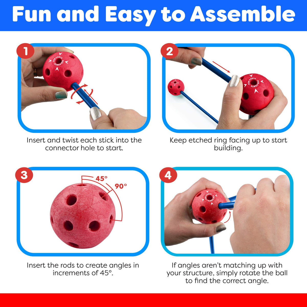 Kid-safe BPA-free plastic construction toys from Power Your Fun for growing builders