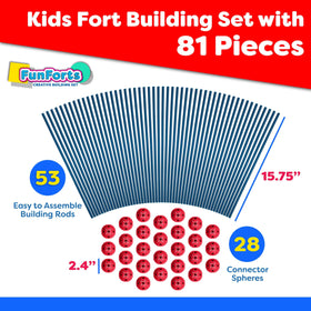 Colorful fort designs from Power Your Fun, suited for solo or group play