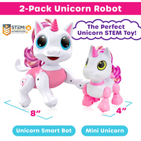 Power Your Fun Robo Pets Unicorn mini unicorn robot for younger kids with simple controls