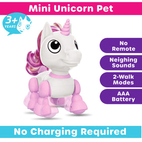 Power Your Fun Robo Pets Unicorn program treats and light up eyes for engaging sequences