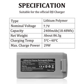 POWERION battery – DJI Mini 4K compatible, easy replacement.