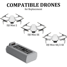 POWERION Mini 2 SE battery – on-drone perspective, steady power for extended shoots.